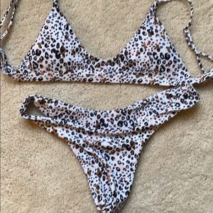 Zaful Cheeta Print Bikini Set